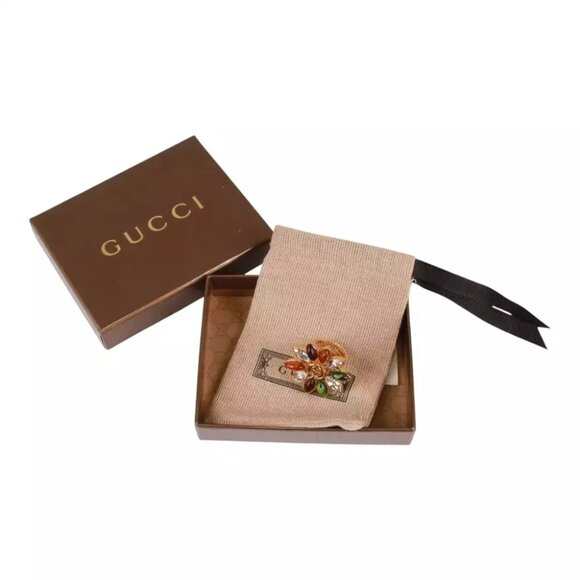 Authentic Gucci Interlocking G Flower Ring - Picture 8 of 10